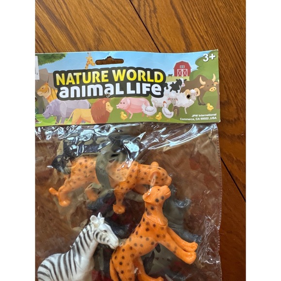Nature World Animal Life Figures Plastic Toy Animals Playset Kids 12 Piece - Picture 2 of 3